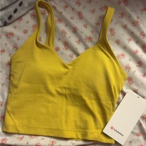 yellow lululemon align tank top